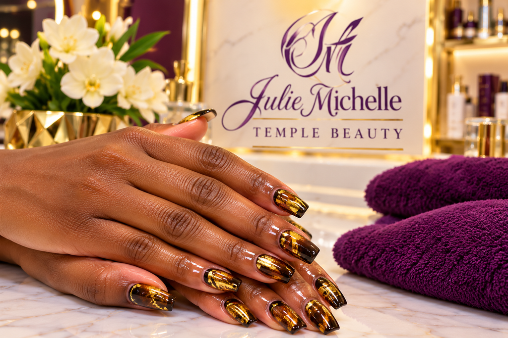 Luxury manicure at Julie Michelle Temple Beauty